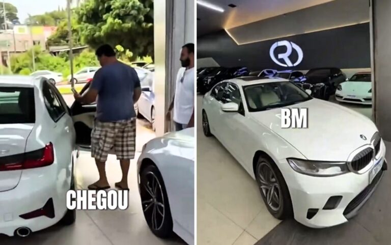 Cliente surpreende ao chegar com ‘roupa simples’ e chinelo e comprar dois carros de luxo, em Anápolis; vídeo