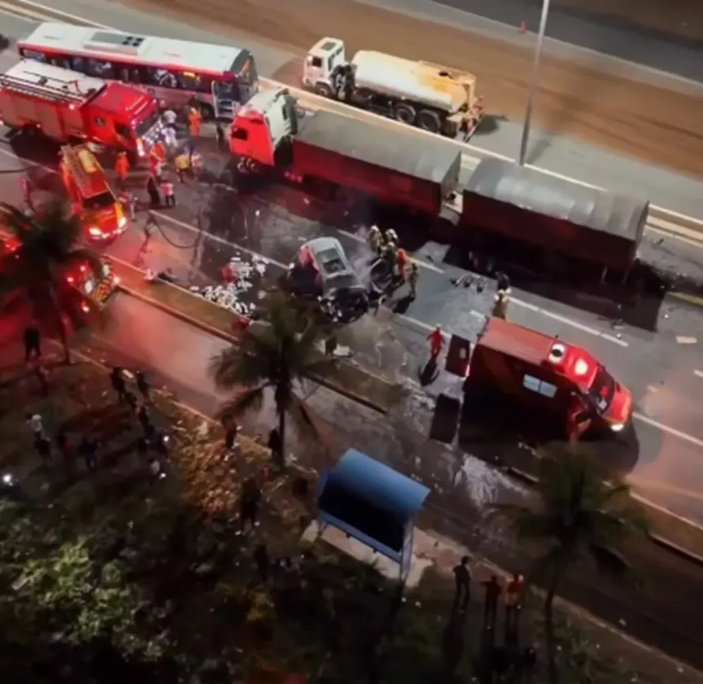 Acidente na GO-020, próximo ao Alphaville, deixa uma pessoa morta na noite desta quarta (9); circunstâncias estão sendo apuradas